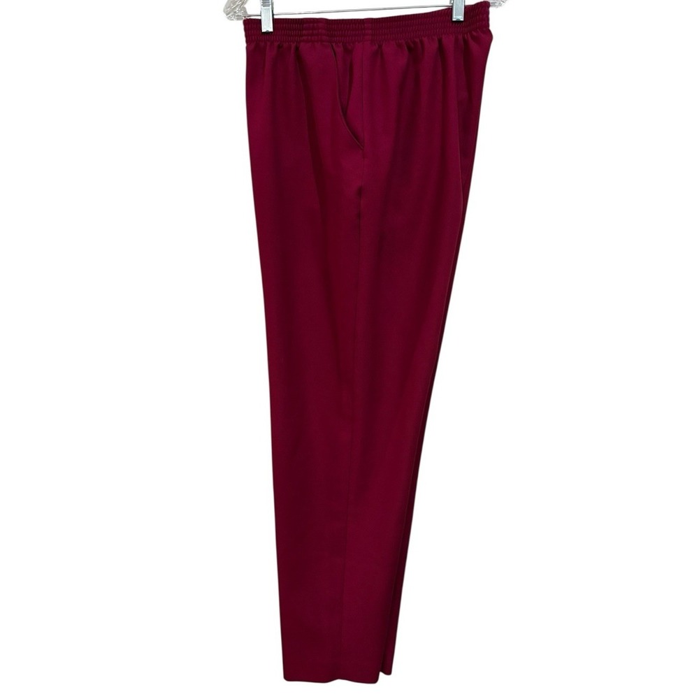Vintage Donkenny Woman Red Slacks Elastic Waist Plus Size 18W
